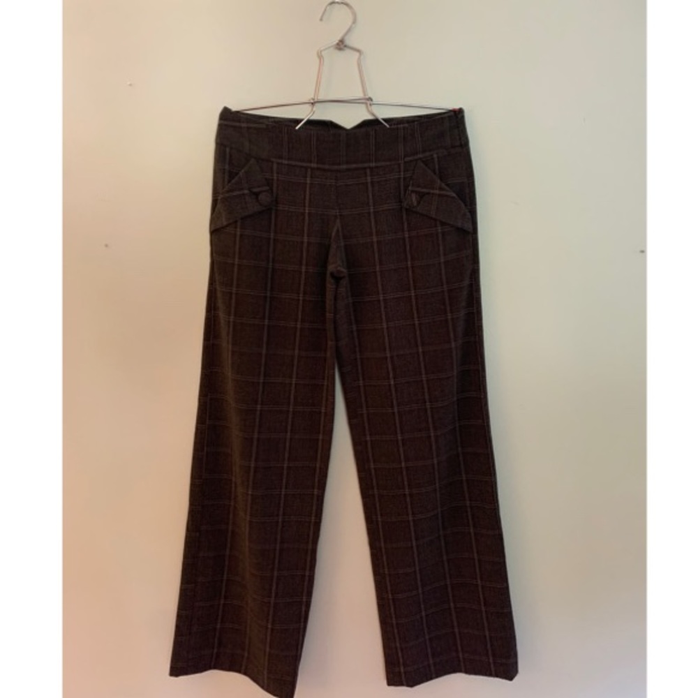 Dark Grey with Purple Stripe Lux Trouser